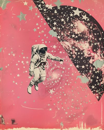 Astronaute Pink Galaxy - Samantha Hearn
