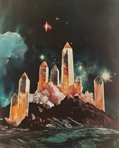 Galaxie de cristaux éthérés - Samantha Hearn