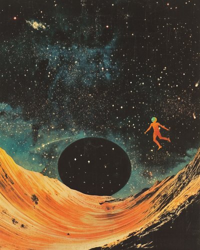 Astronaute en apesanteur sur une planète désertique - Samantha Hearn