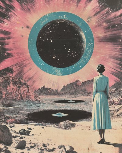 Monde rétro des femmes extraterrestres - Samantha Hearn