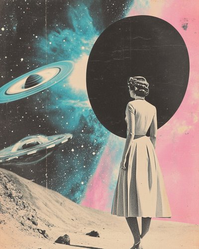 Une femme dans un rêve cosmique - Samantha Hearn