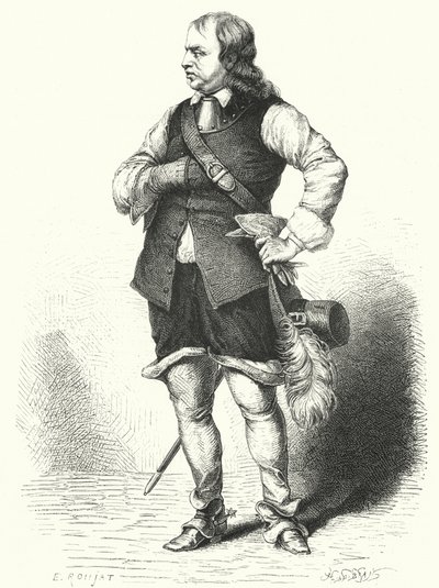 Oliver Cromwell, Lord Protecteur du Commonwealth (gravure) - Samuel (after) Cooper