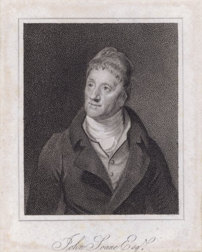 Sir John Soane, architecte et collectionneur anglais (gravure) - Samuel (after) Drummond