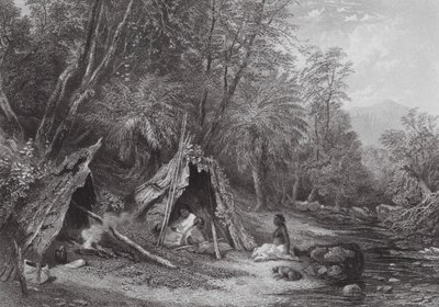 Australie : Campement indigène - Samuel (after) Prout