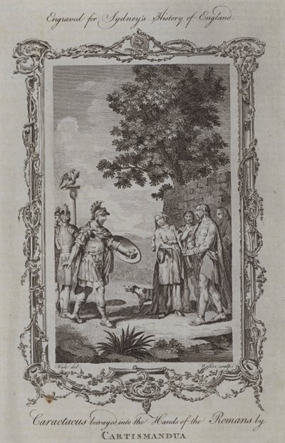 Caractacus trahi aux Romains par Cartismandua - Samuel (after) Wale