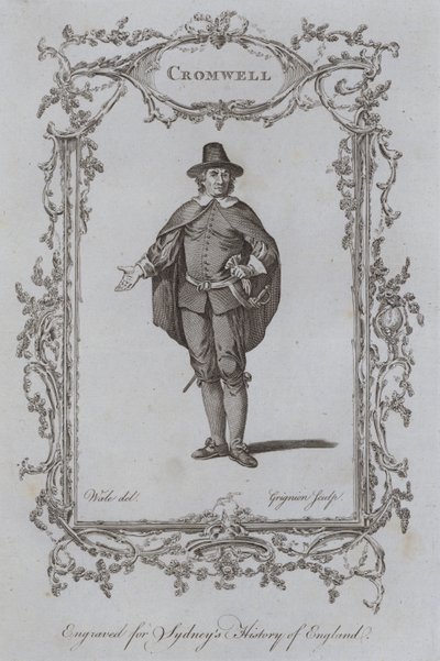 Cromwell (gravure) - Samuel (after) Wale