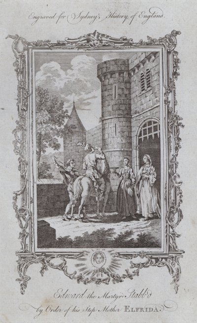 Édouard le Martyr poignardé sur ordre de sa belle-mère Elfrida - Samuel (after) Wale