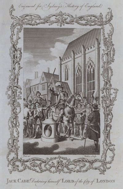 Jack Cade se déclarant seigneur de la ville de Londres - Samuel (after) Wale