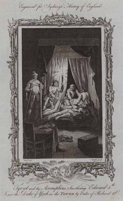 Tyrrel et ses complices étouffant Édouard V et le duc d