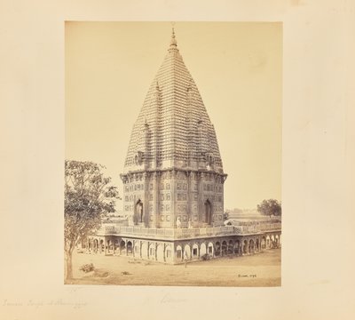 Bénarès ; temple Sumeree à Ramnuggur, vue rapprochée - Samuel Bourne