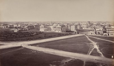Calcutta. Vue générale. Palais du gouvernement au premier plan - Samuel Bourne