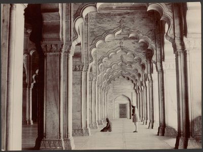 Intérieur de la mosquée des Perles, Agra - Samuel Bourne