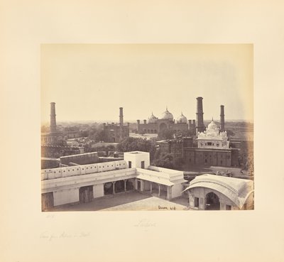 Lahore ; vue depuis le palais dans le fort - Samuel Bourne