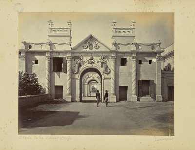 Lucknow ; la porte de la Sirène, Kaiser Bagh - Samuel Bourne