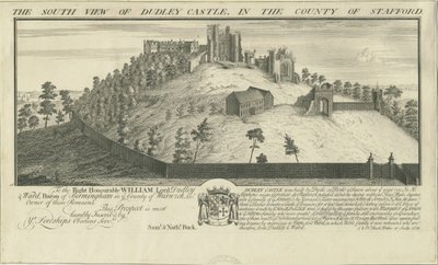Château de Dudley : gravure, 1731 - Samuel Buck
