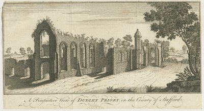 Prieuré de Dudley : gravure - Samuel Buck