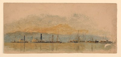 Dessin, Esquisses. Navires, vers 1860 - Samuel Colman