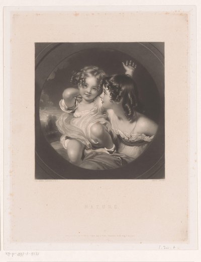 Deux enfants avec des boucles (Nature) - Samuel Cousins