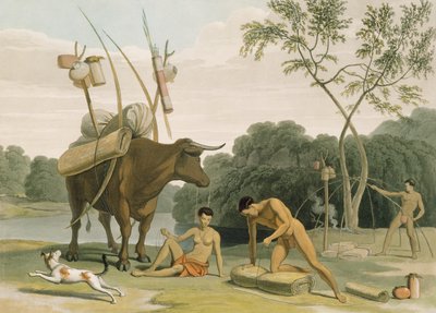 Korah Hottentots se préparant à déménager, planche 20 de 