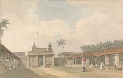 Un sergent sepoy dans un enclos - Samuel Davis