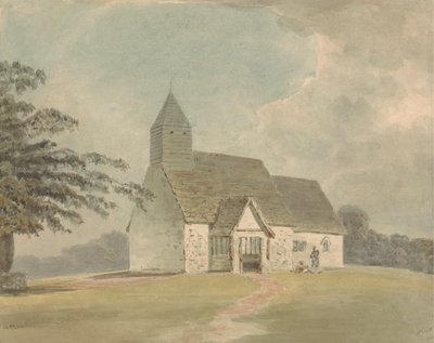Église avec clocher en bois (une des trois versions) - Samuel Davis