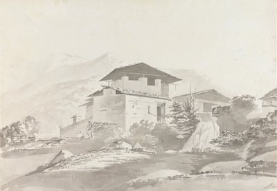 Près de Tassisudon [Tashicho Dzong] - Samuel Davis