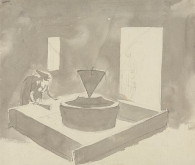 Femme utilisant un appareil (moulin à farine ?) - Samuel Davis