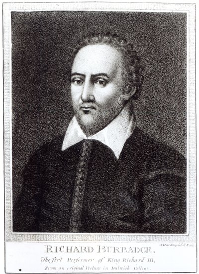 Portrait de Richard Burbadge (1573-1619) - Samuel Harding
