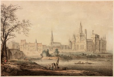 Un château français, 1770 - Samuel Hieronymous Grimm