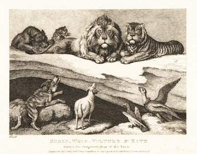 Un procès entre animaux, avec lion et tigre comme juges - Samuel Howitt