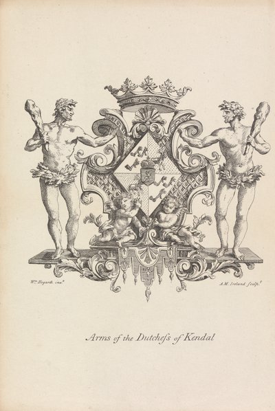 Armoiries de la Duchesse de Kendal - Samuel Ireland