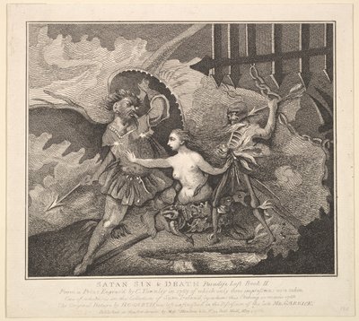 Satan, le Péché et la Mort, Le Paradis Perdu, Livre II, 1er mai 1788 - Samuel Ireland