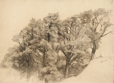 Paysage avec arbres, 1884 - Samuel Isham