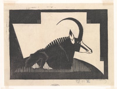 Antilope sable - Samuel Jessurun de Mesquita (signed by artist)