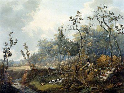 Tir au bécasse, gravé par H.C. Pyall - Samuel John Egbert (after) Jones