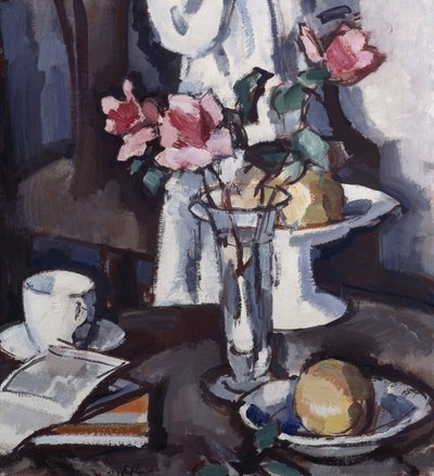 Nature morte avec roses rouges, vers 1931 - Samuel John Peploe