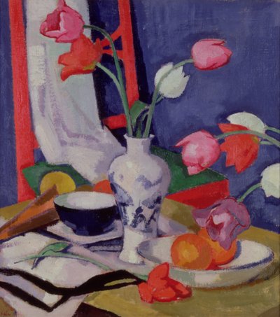 Tulipes et fruits, vers 1919 - Samuel John Peploe