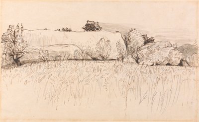 Champs de maïs avec grange, Shoreham - Samuel Palmer