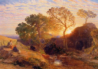 Coucher de soleil, c.1861 - Samuel Palmer