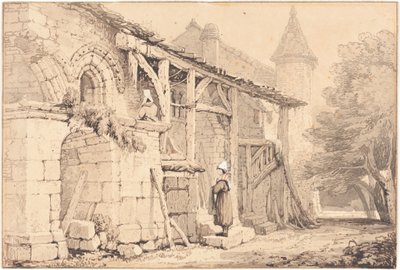 Scène à Jumièges - Samuel Prout