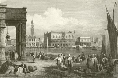 Le Grand Canal et le Palais des Doges, Venise - Samuel Prout