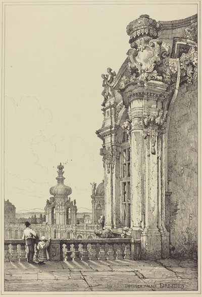 Palais du Zwinger, Dresde - Samuel Prout