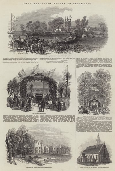 Le retour de Lord Hardinge à Penshurst - Samuel Read