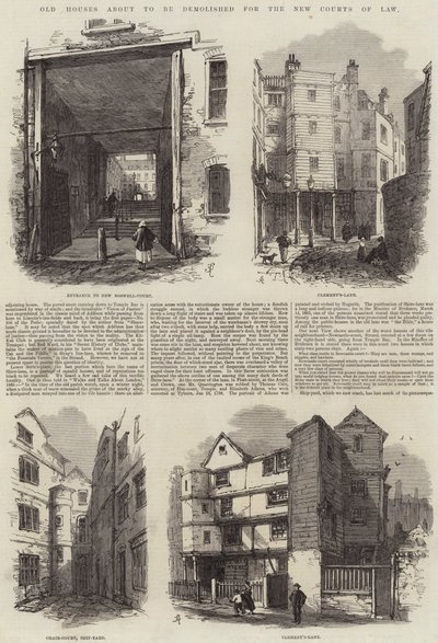 Vieilles maisons sur le point d