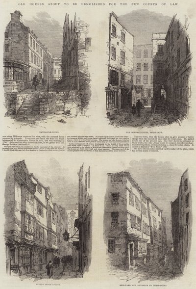 Vieilles maisons sur le point d