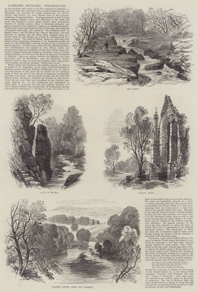 Croquis en promenade, Wharfedale - Samuel Read