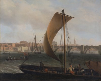 Vue sur la Tamise avec le pont de Westminster - Samuel Scott