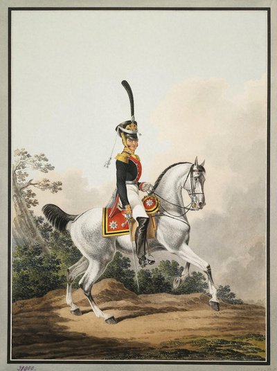 Officier de campagne du régiment Preobrazhensky à cheval, début du XIXe siècle - Samuel Shiflard
