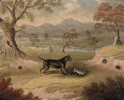 Charley, un Terrier avec un Lapin - Samuel Spode