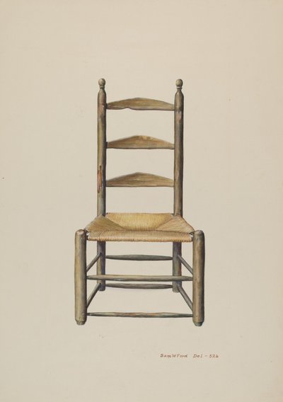 Chaise à Dossier Échelle de Pennsylvanie - Samuel W. Ford